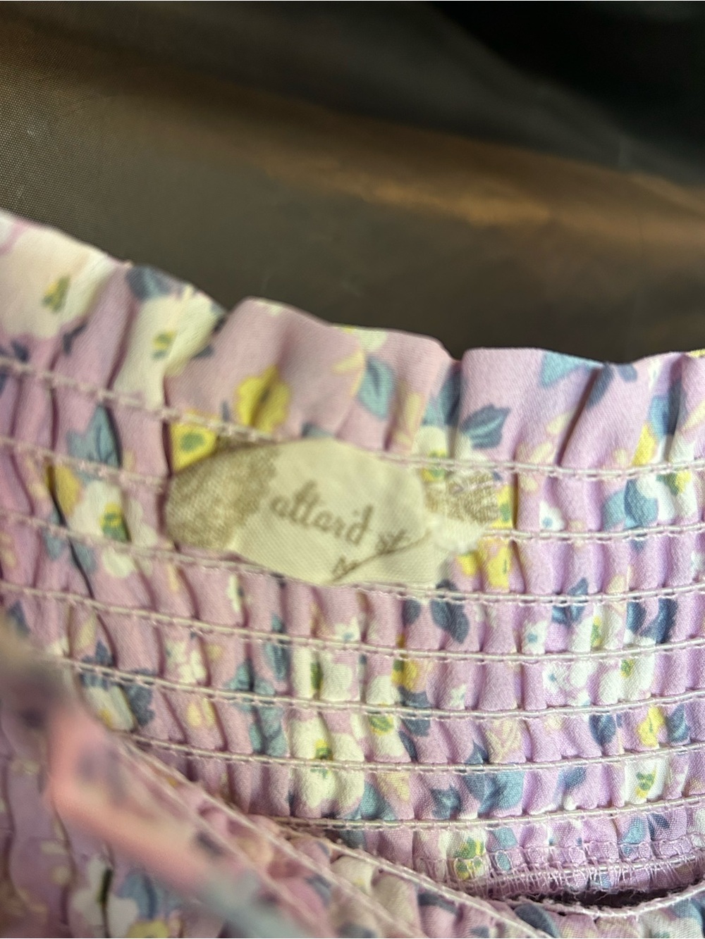 Floral Ruffle Mini Skirt - Lavender - Picture 2 of 2